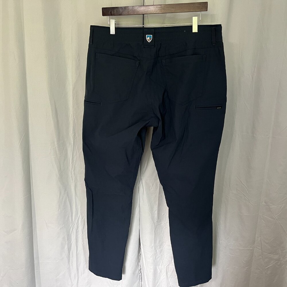 KUHL Men’s Dark Blue Renegade Recon Pants 🏕️ Flat Front 38x32 EUC Mint 🌄 - Picture 5 of 9